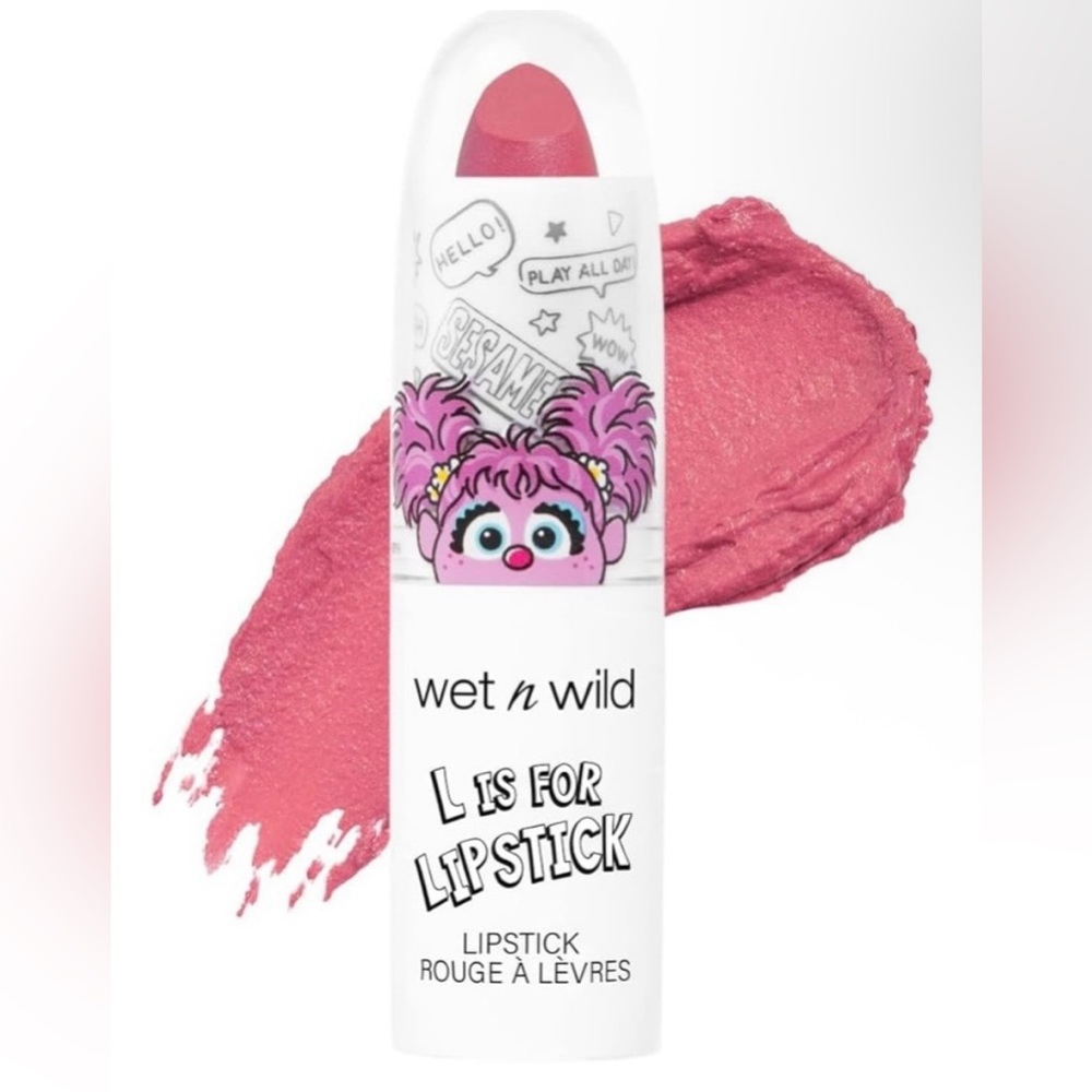Wet n Wild New Sealed Sesame Street L Is For Lipstick Be Kind Melon Pink OS